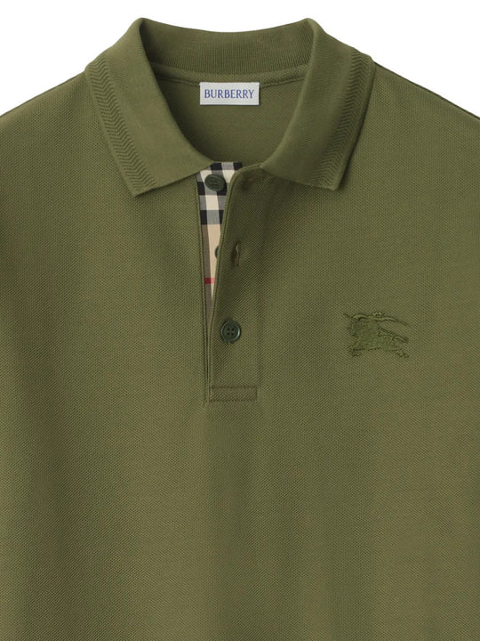 Close up of Green top, showing texture of the 100% cotton fabric