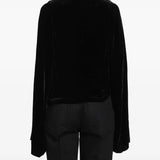 Black t-shirt, full body view