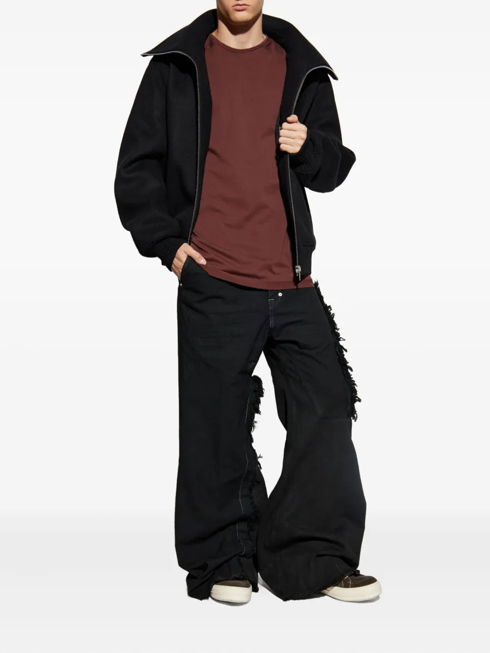 Black jacket, full body view