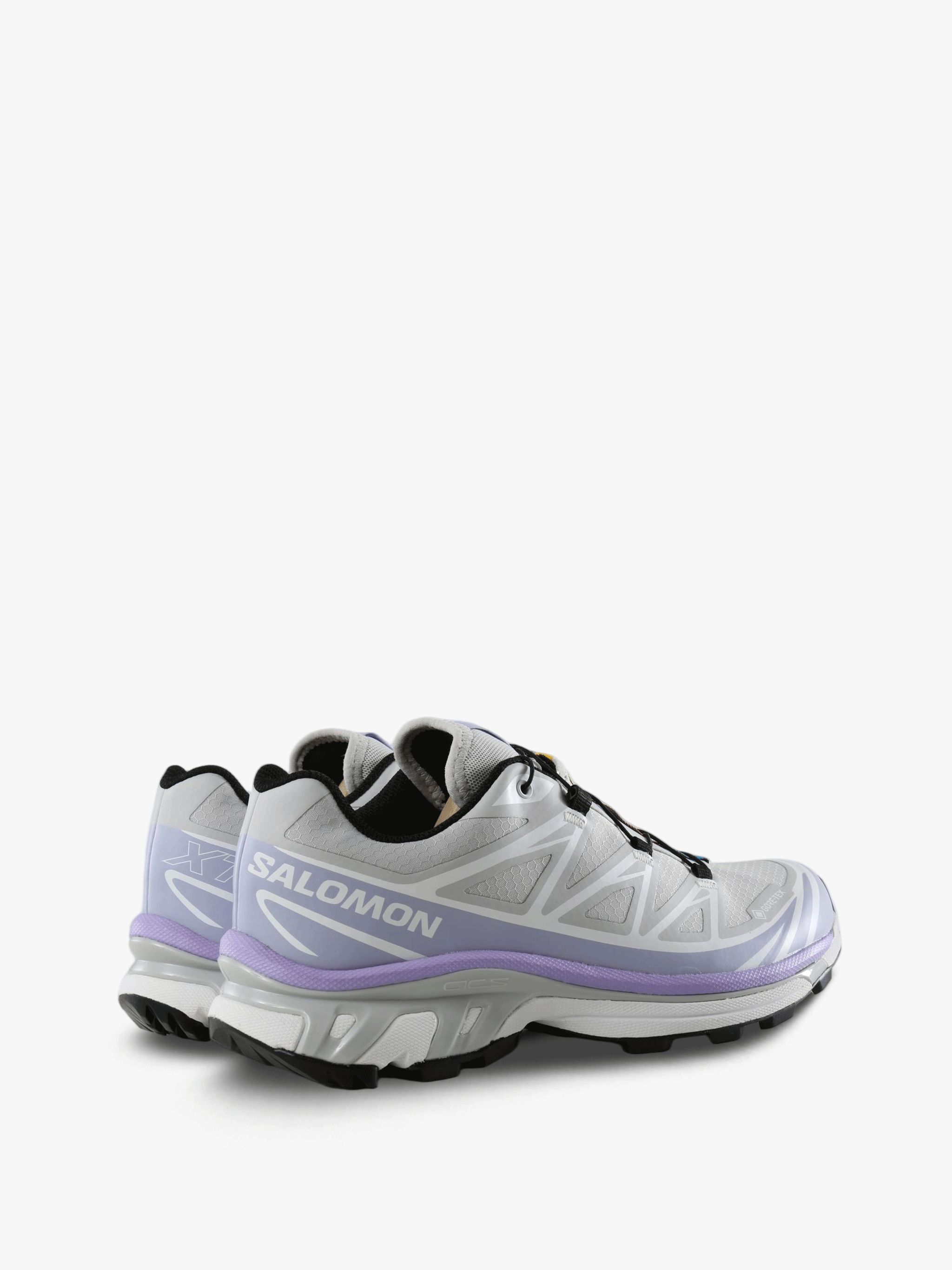 Purple shoes, back view