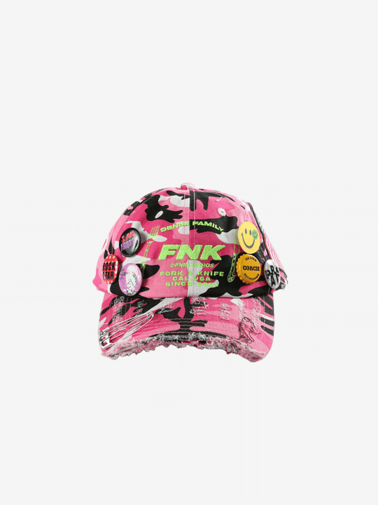 Pink hat, front view