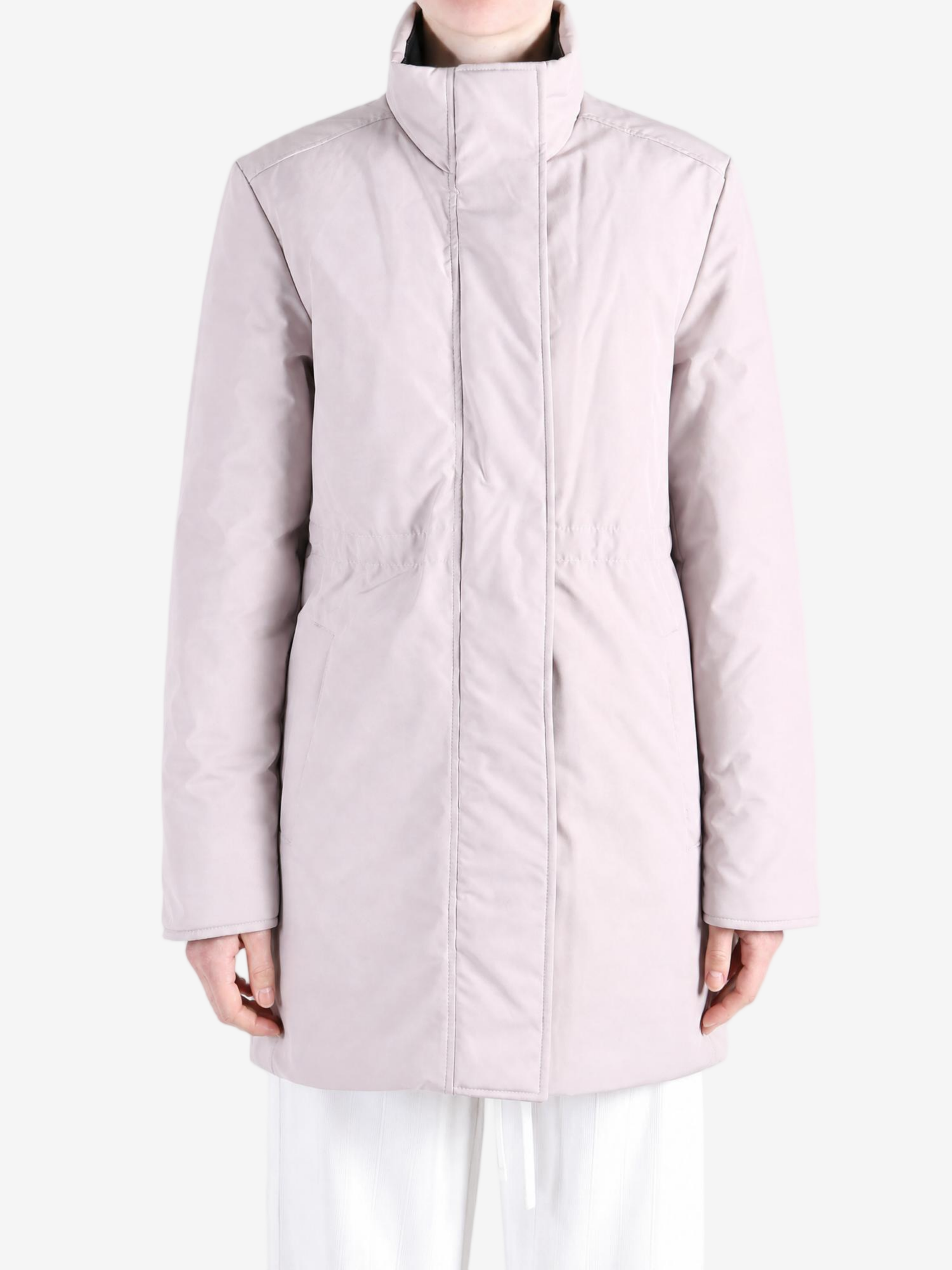 Pink jacket, full body view