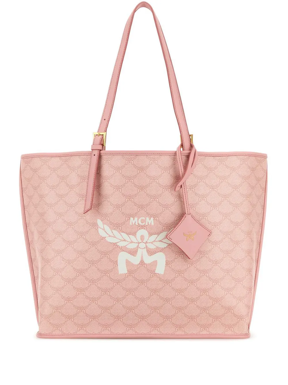 Pink bags, front view