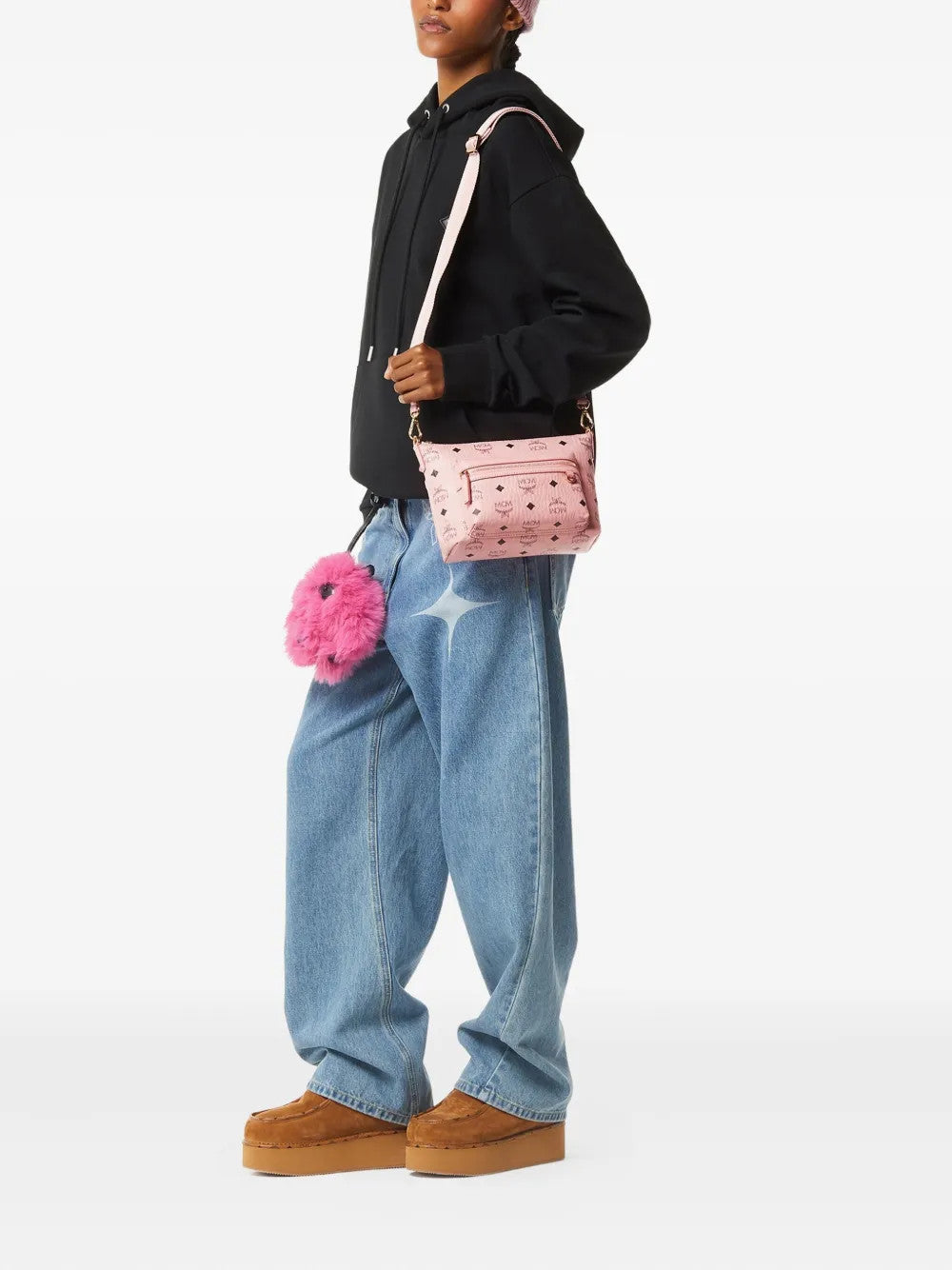 Pink bag, full body view