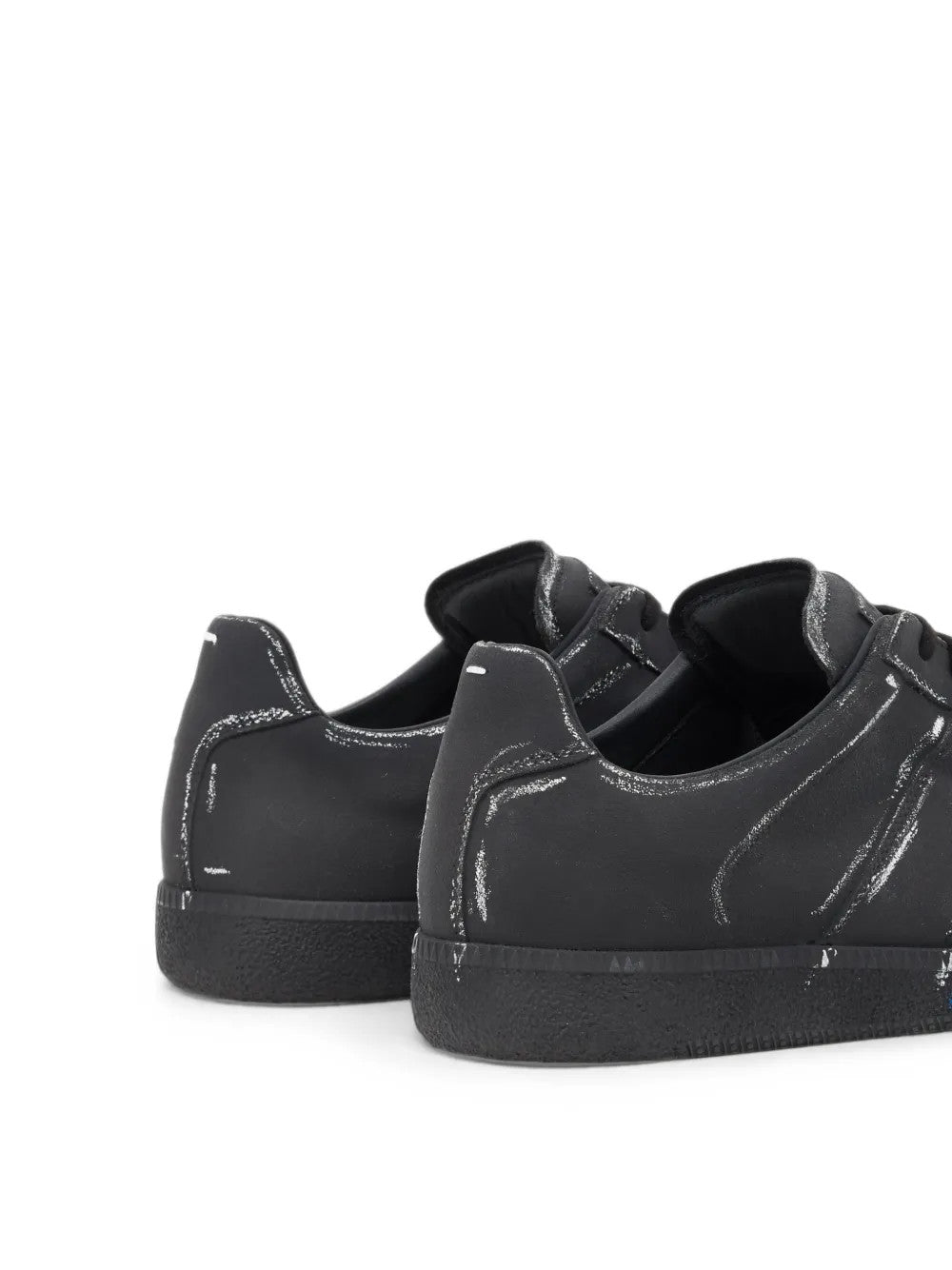Black shoes, back view