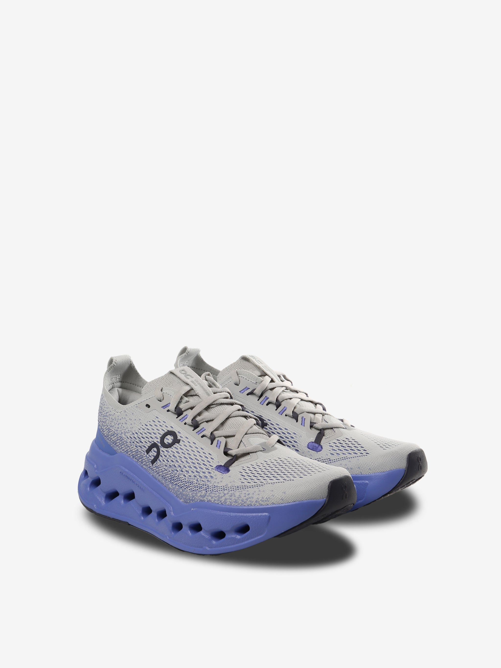 Grey sneakers, side view