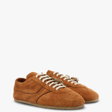 Brown shoes, front view