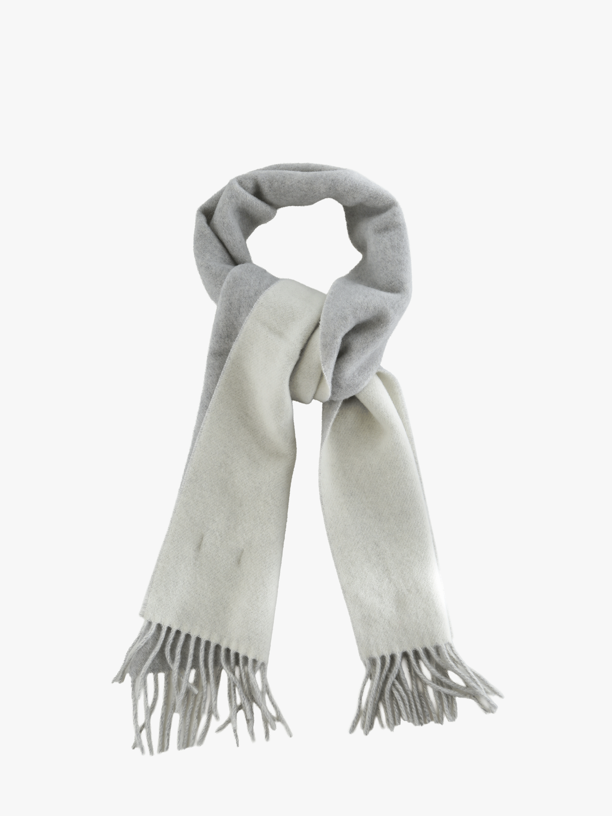 Grey scarf, front view