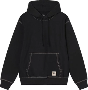 STUSSY - Men Contrast Stitch Label Hoodie