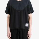 Black t-shirt, full body view