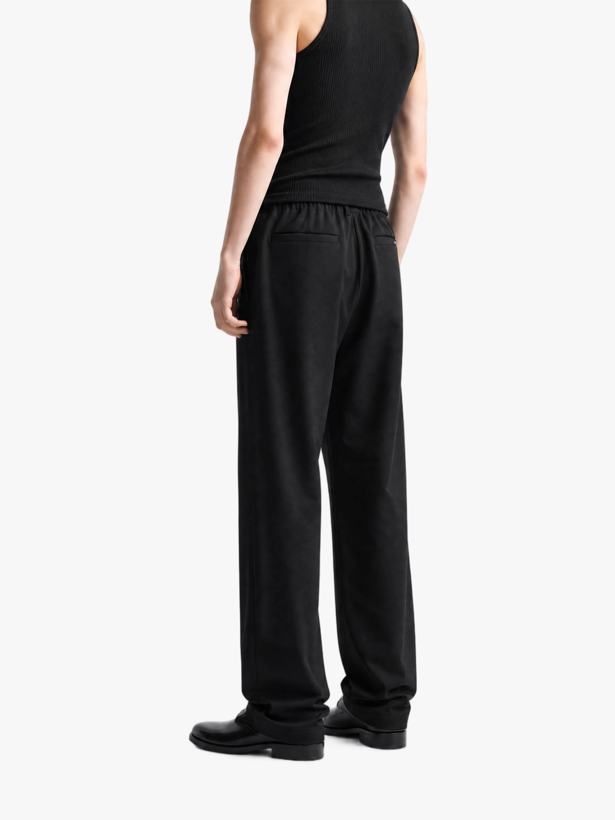 Black pants, full body view