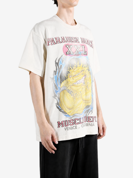 Tan t-shirt, front view
