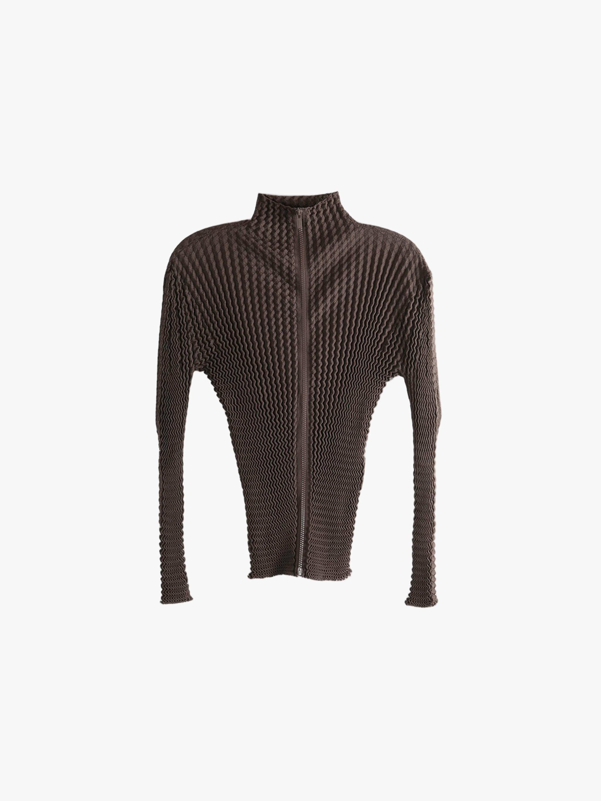 Brown jacket, front view