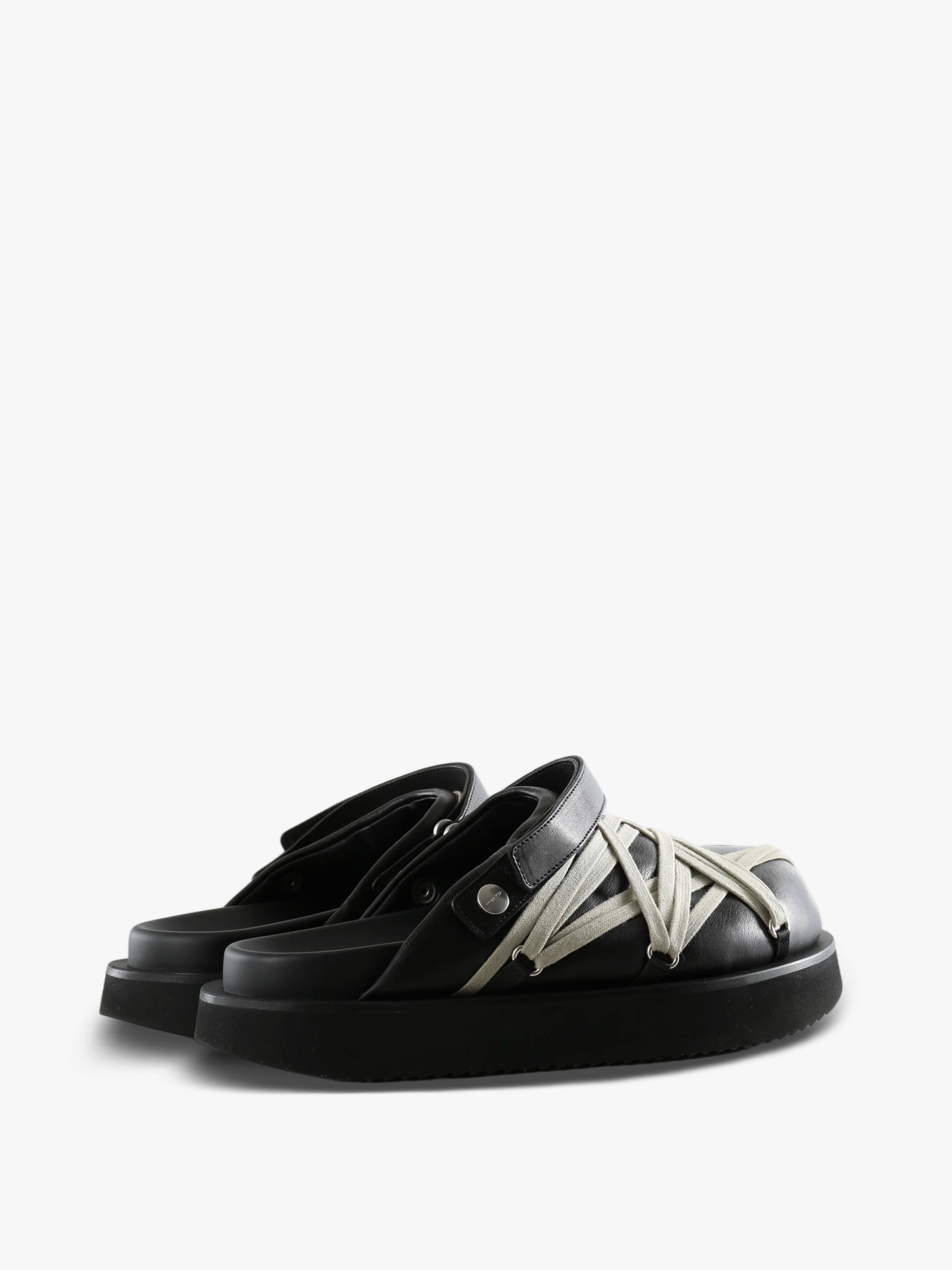 Black shoes, front view