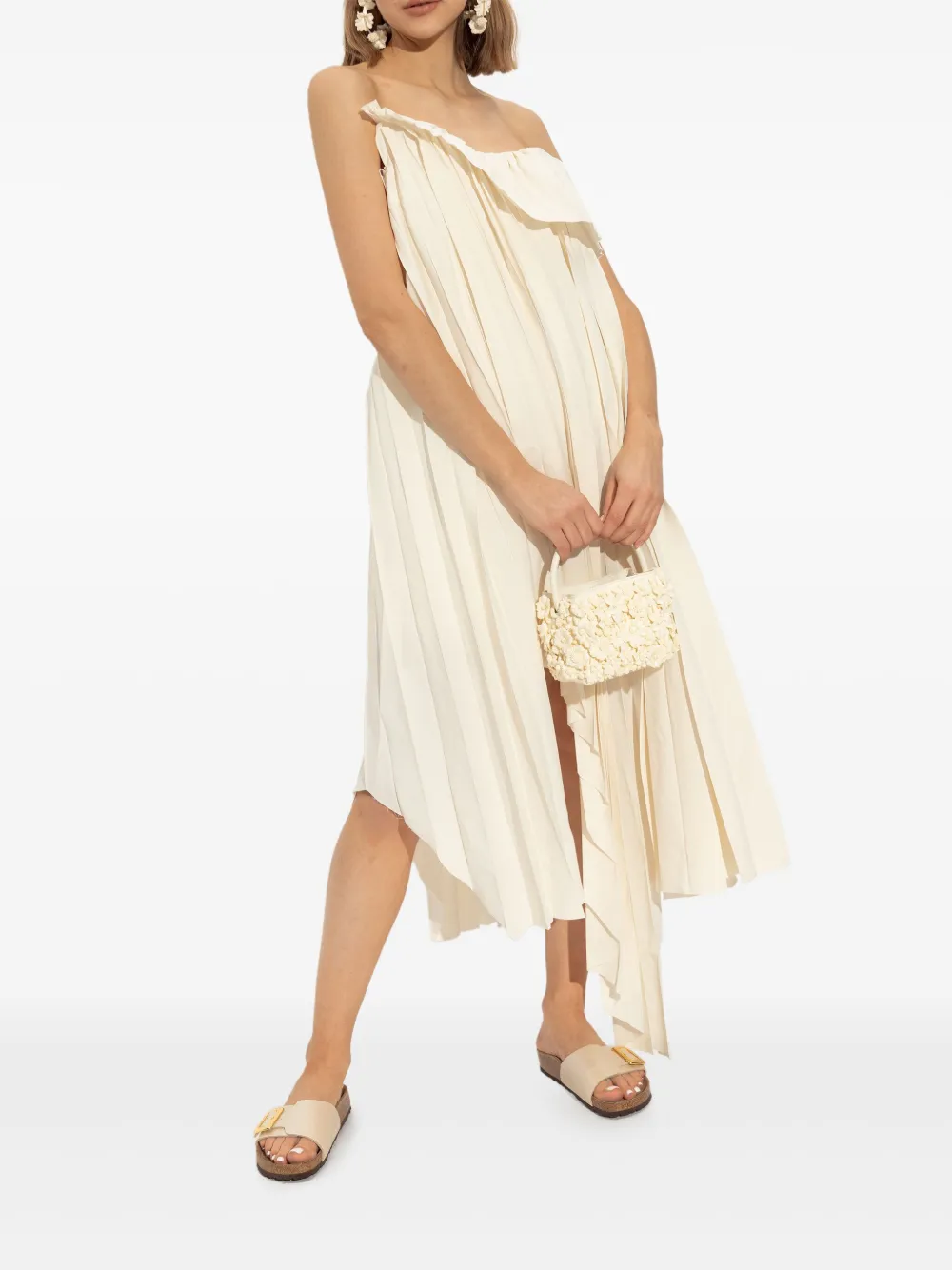 White sandals, full body view