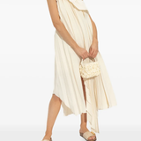 White sandals, full body view