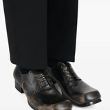 Black shoes, front view