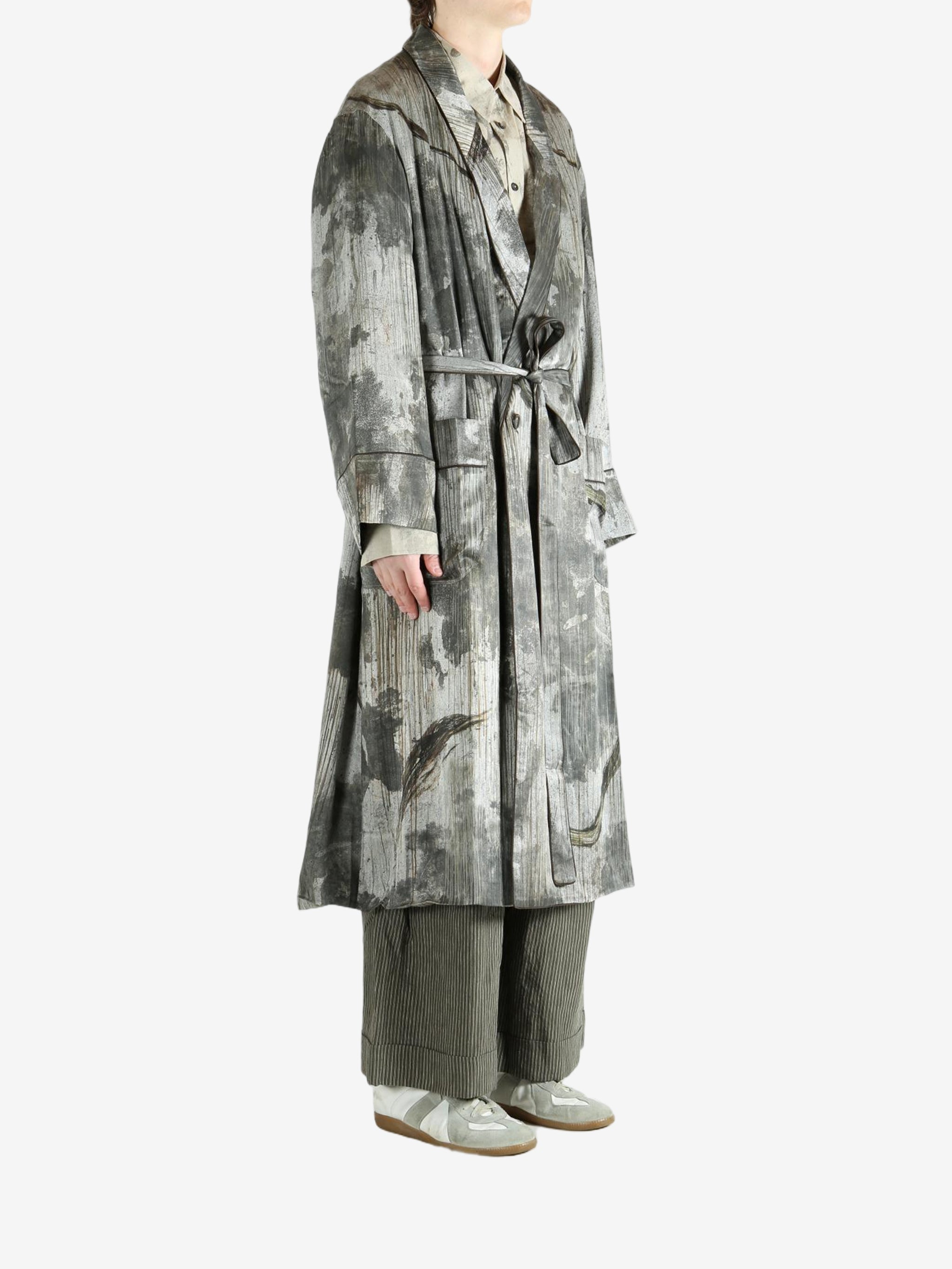 Grey coats, full body view