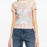 Tan top worn by a person, showing the top fit