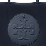 Close up of navy bags, showing texture of the recycled polyester and recycled nylon fabric