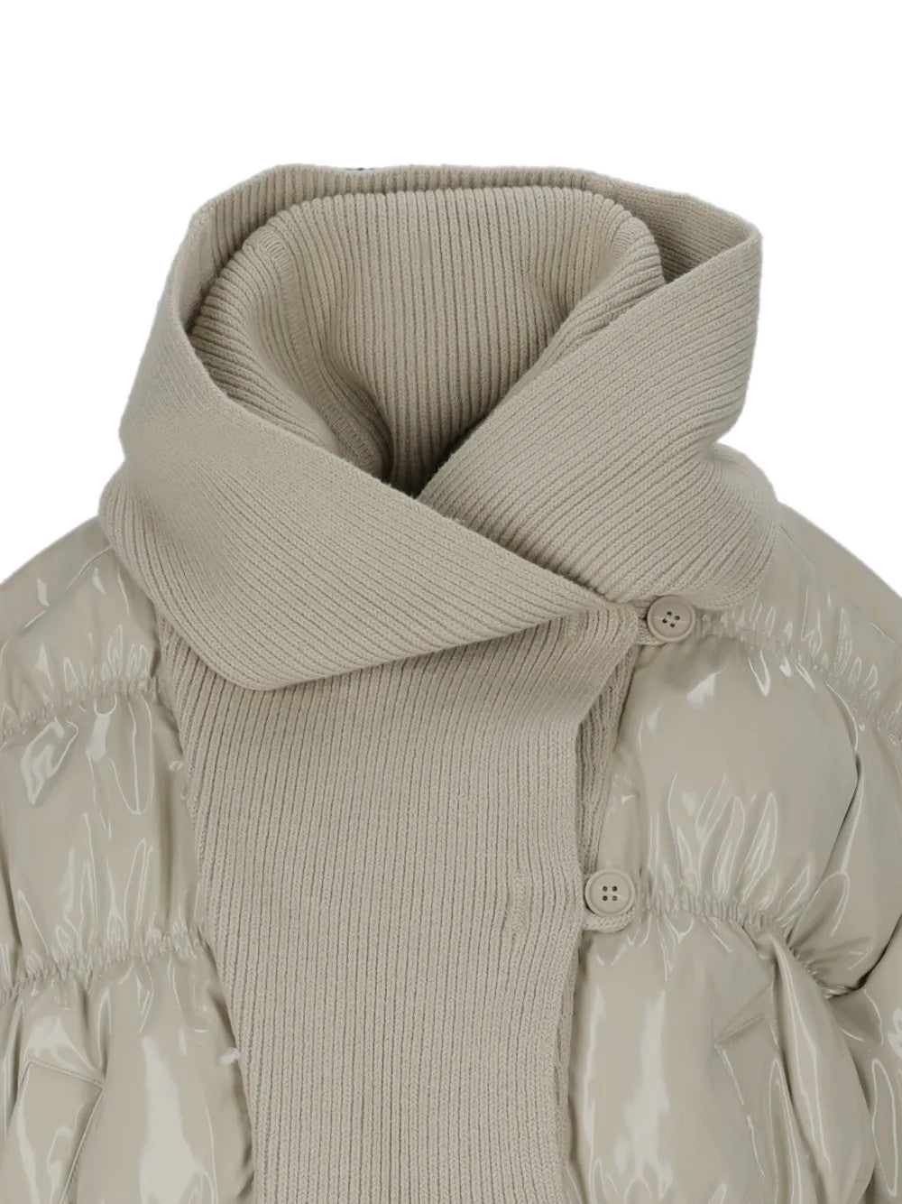 Close up of Tan jacket, showing detail
