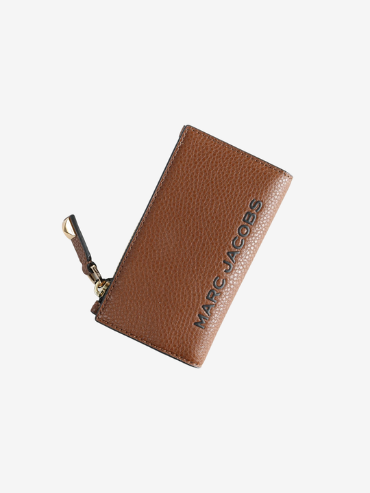 Brown wallet, front view