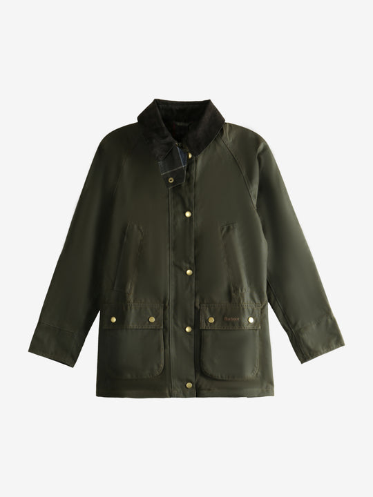 Green jacket, front view