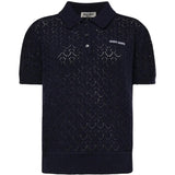 Navy shirt, front view