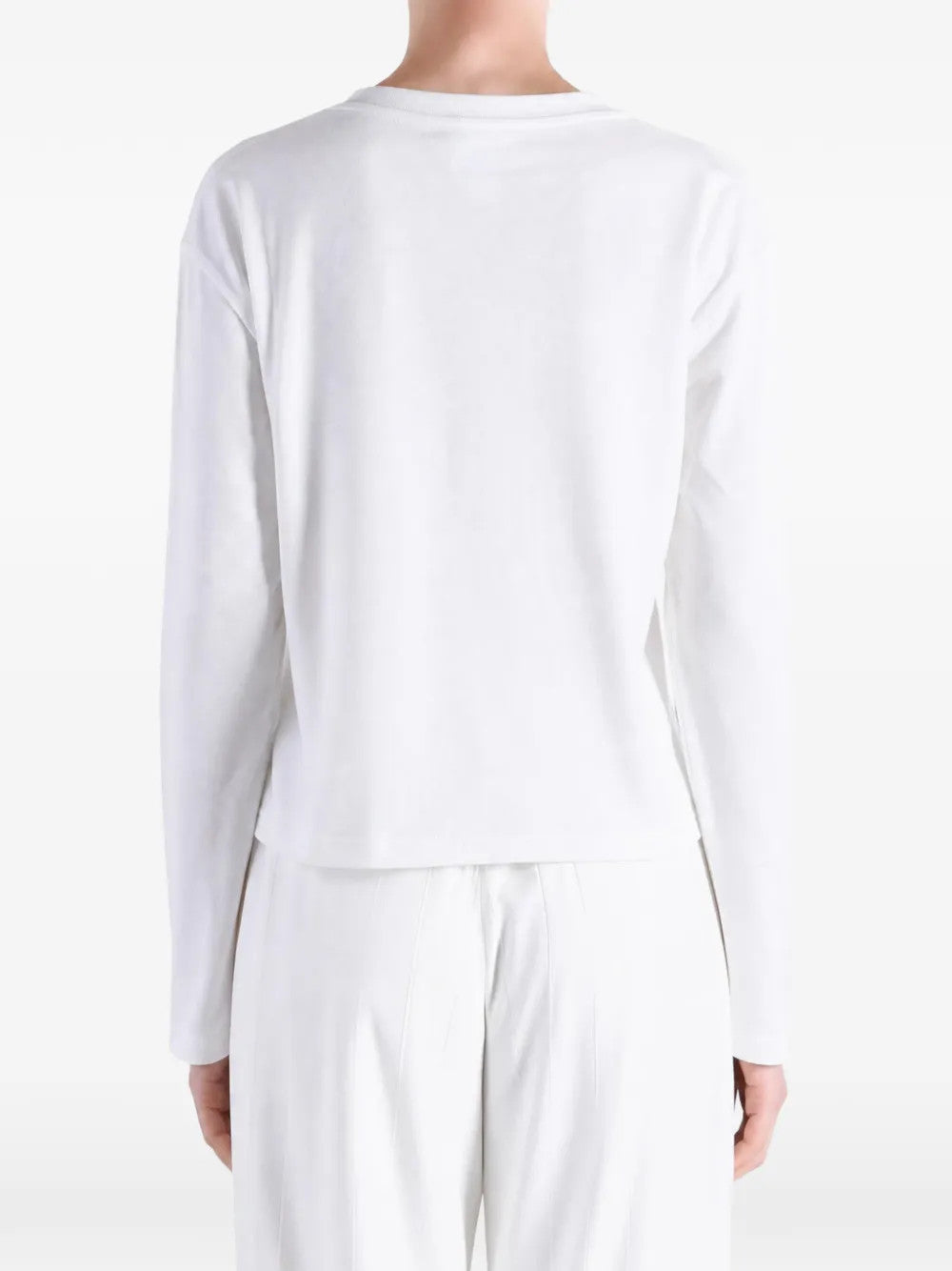 White top, full body view