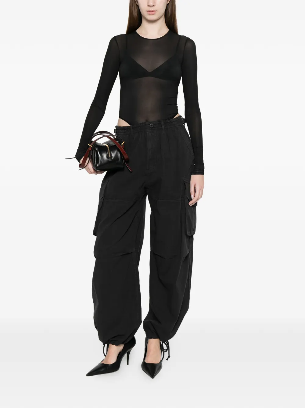 black pants, full body view