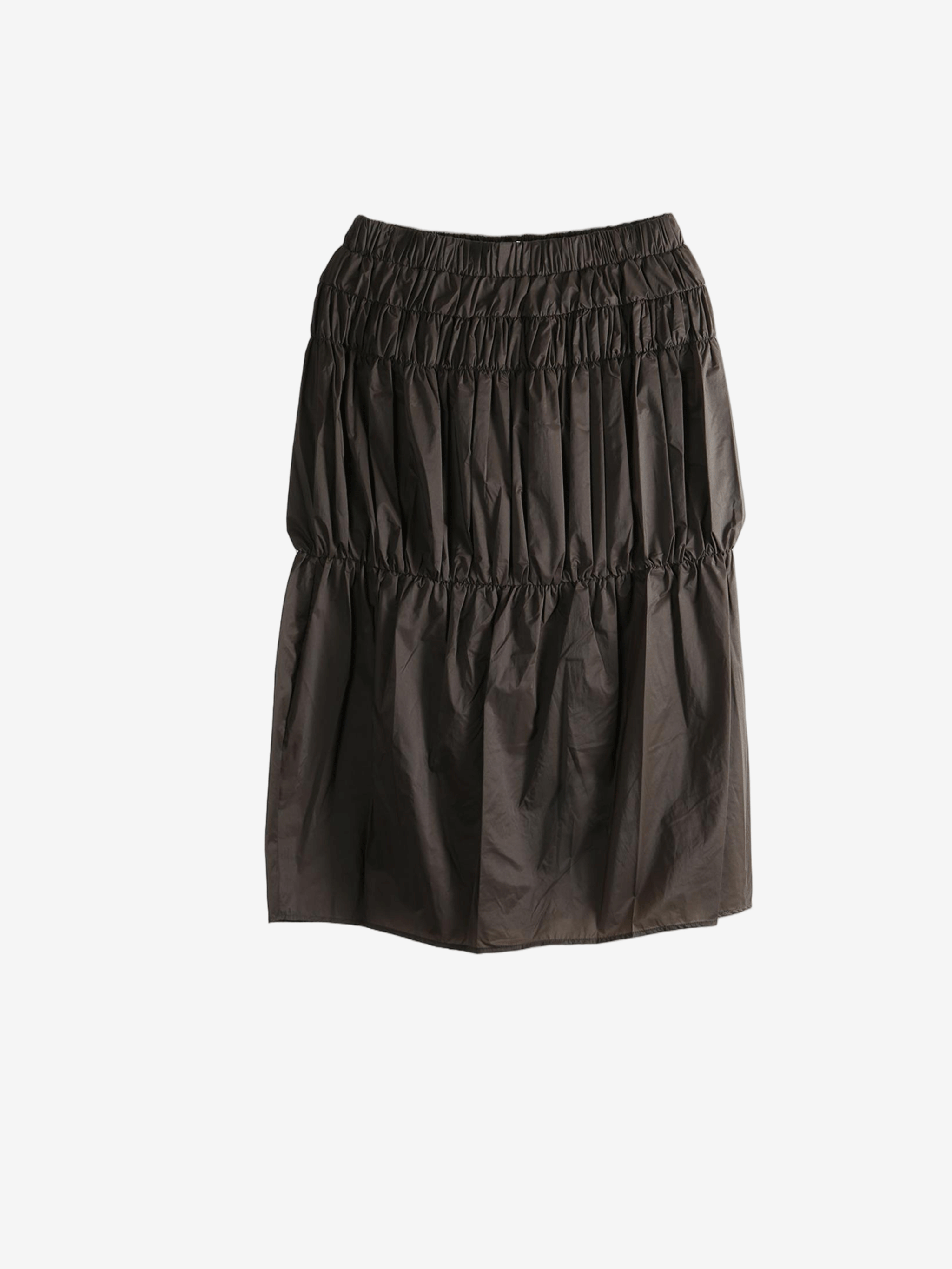 Brown skirt, front view