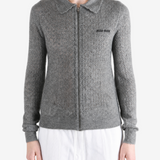MIU MIU - Women Silk Pizzo Cardigan