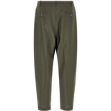 Green pants, back view