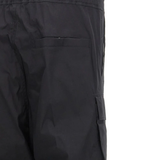 Close up of black pants,showing texture of the cotton fabric