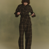 Brown jacket, full body view