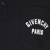 Close up of black shirt, showing texture of the Cotton fabric