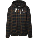 Navy jacket, front view