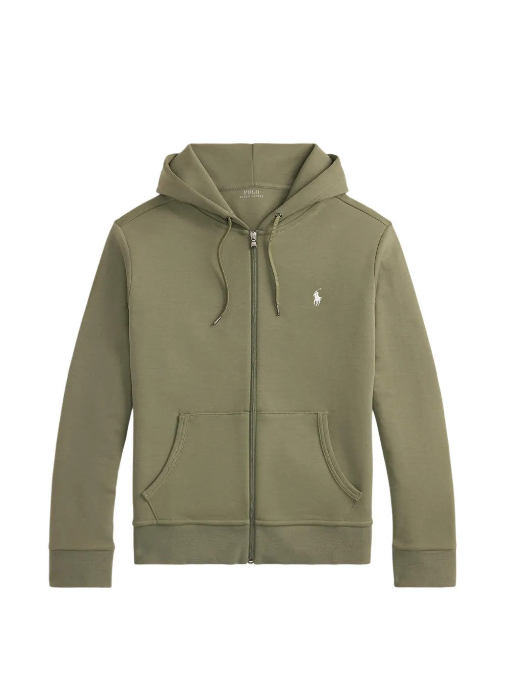 Green hoodie, front view