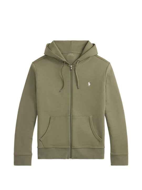 Green hoodie, front view