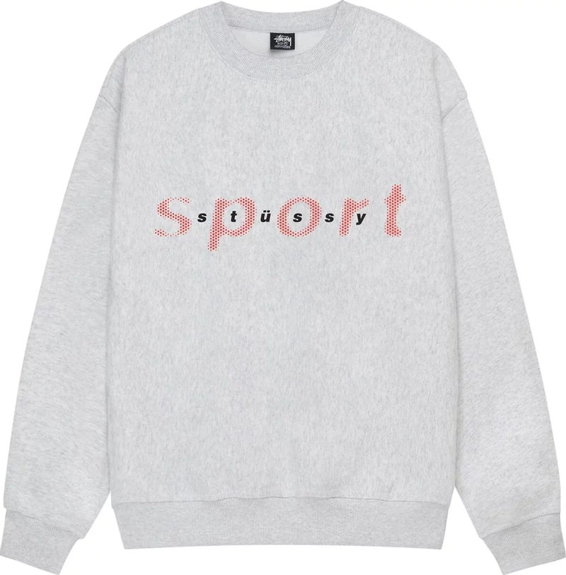 STUSSY - Men Dot Sport Crew Sweatshirt