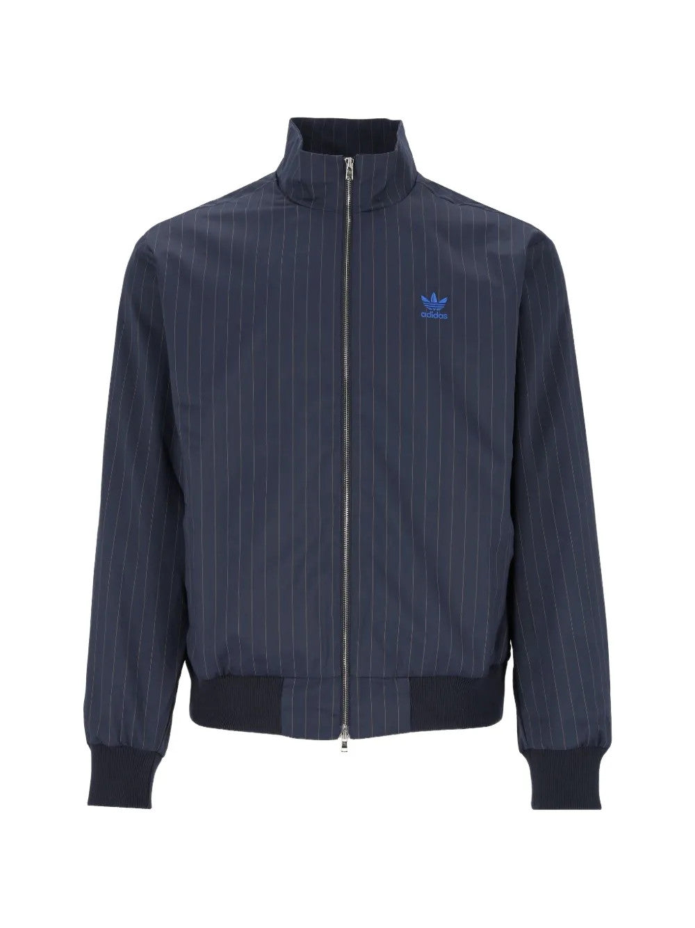 Navy jacket, front view