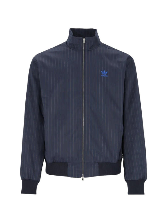 Navy jacket, front view