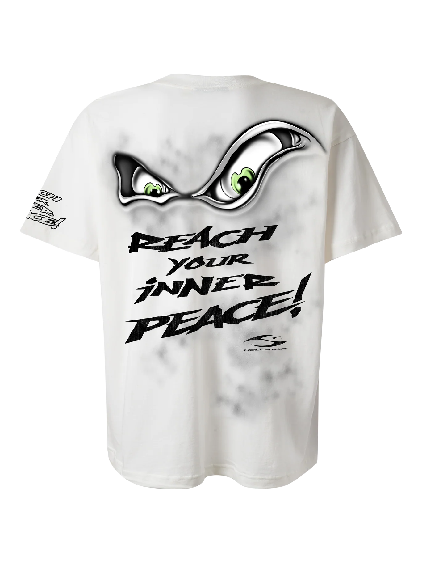 White t-shirt, back view