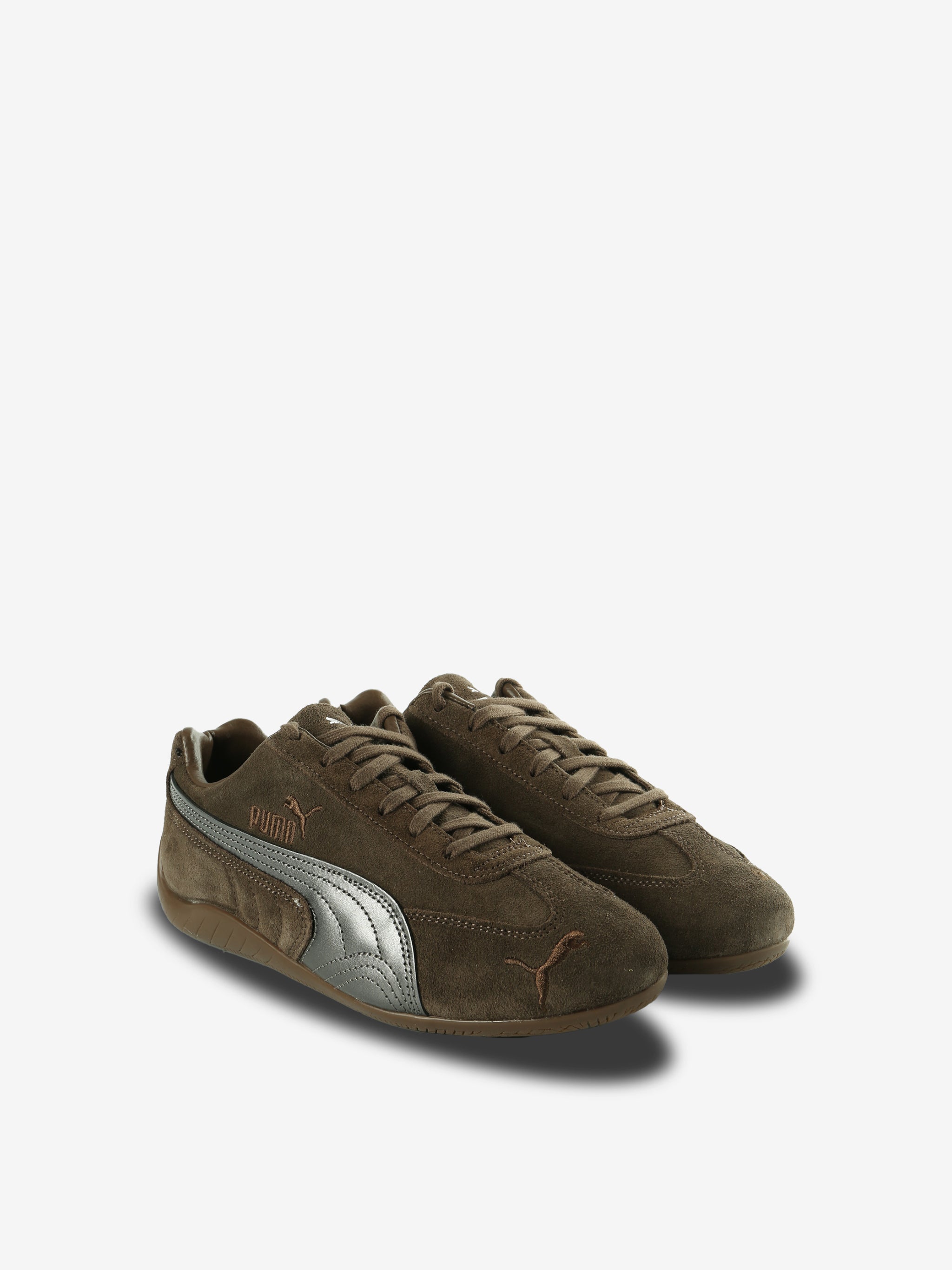 Brown shoes, side view