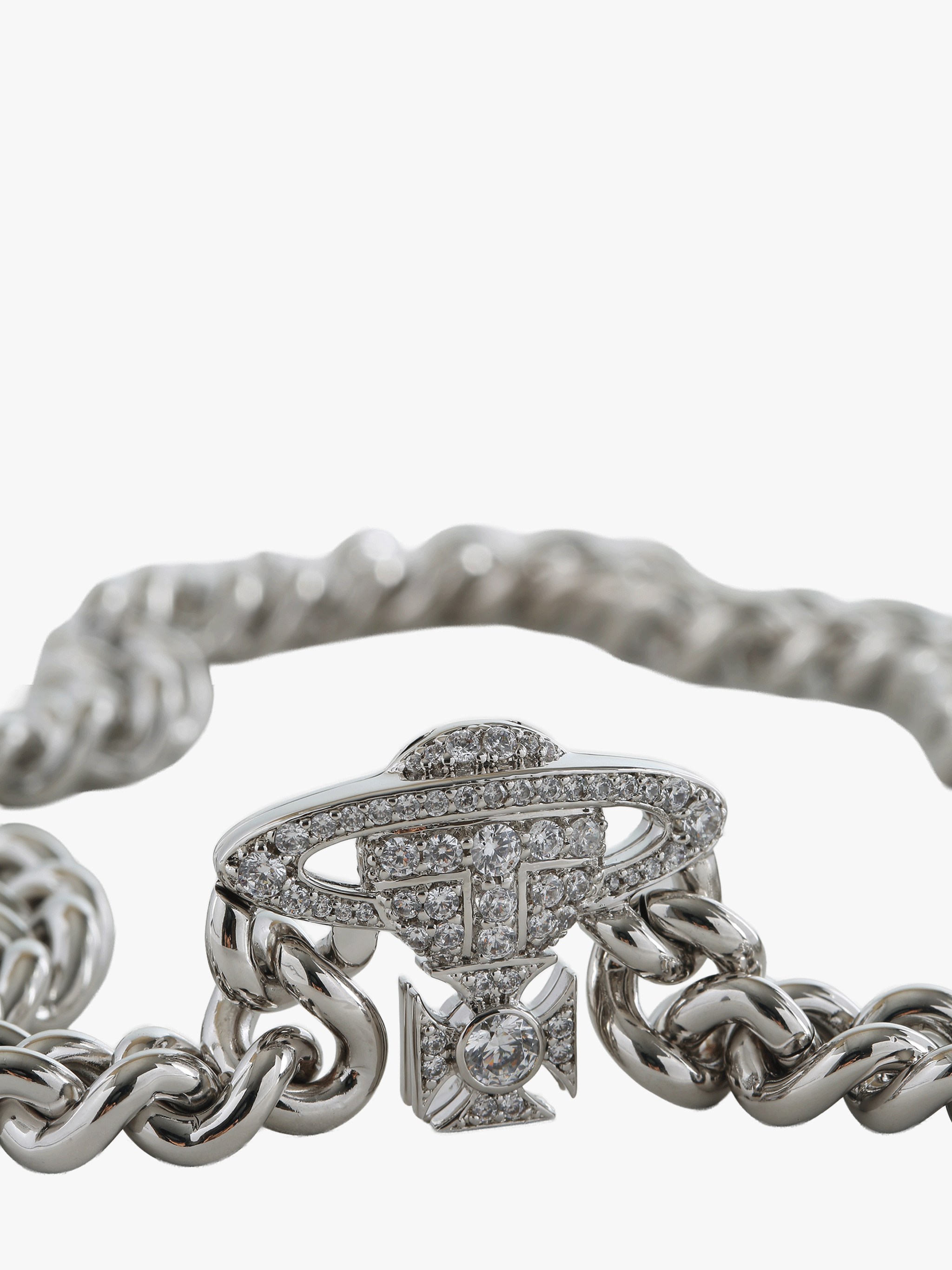 Grey jewelry, front view