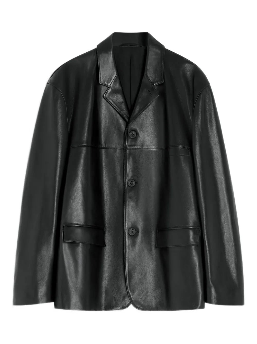 Black jacket, front view