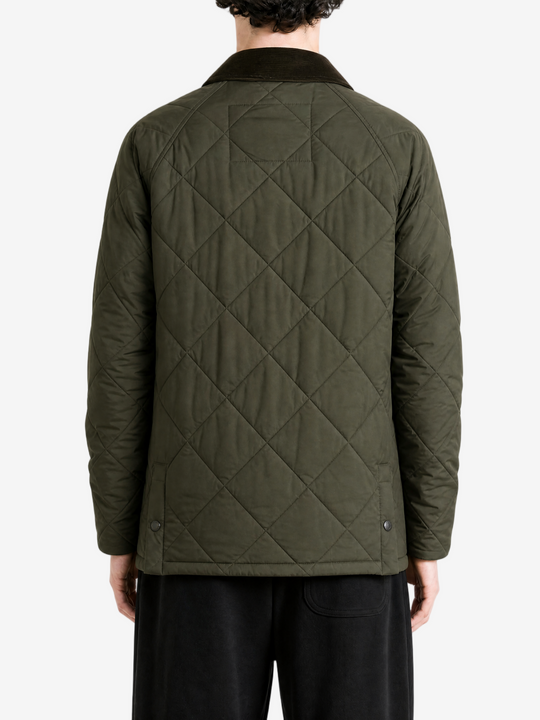 Green jacket, full body view