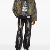 black jeans , full body view