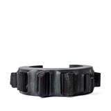 PARTS OF FOUR - Crescent Bracelet (Terrestrial Surfaced, Schorl, 30mm, KAS+KA+SCHR)