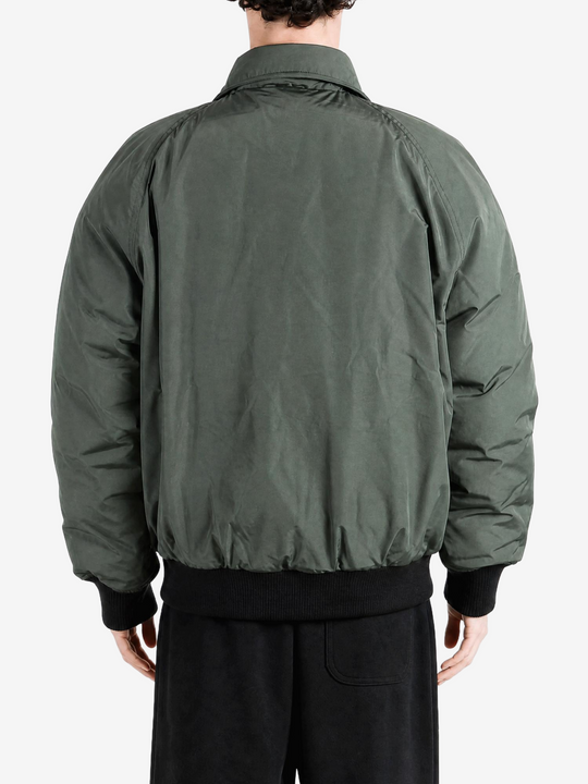 Green jacket, full body view